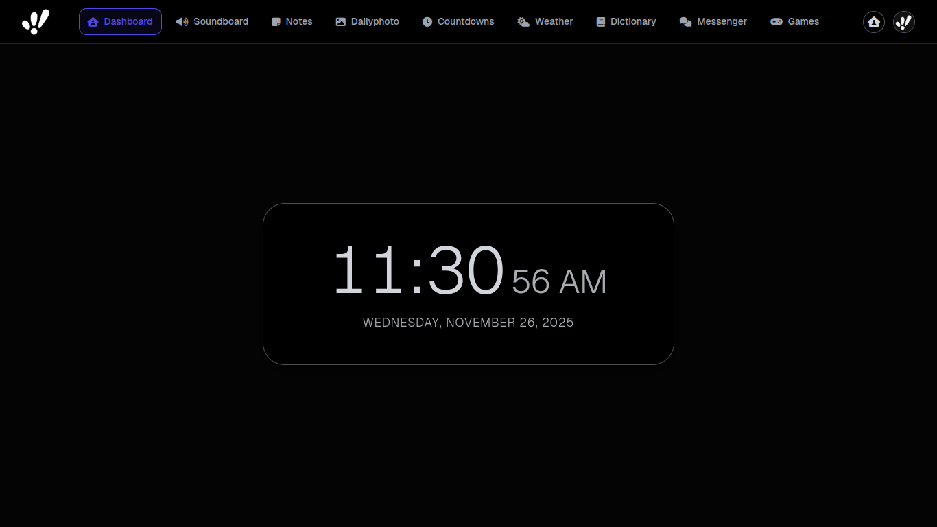 Screenshot of logged-in/dashboard.html